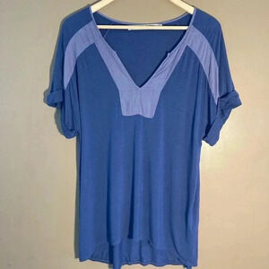 Michael Stars blue purple soft tee